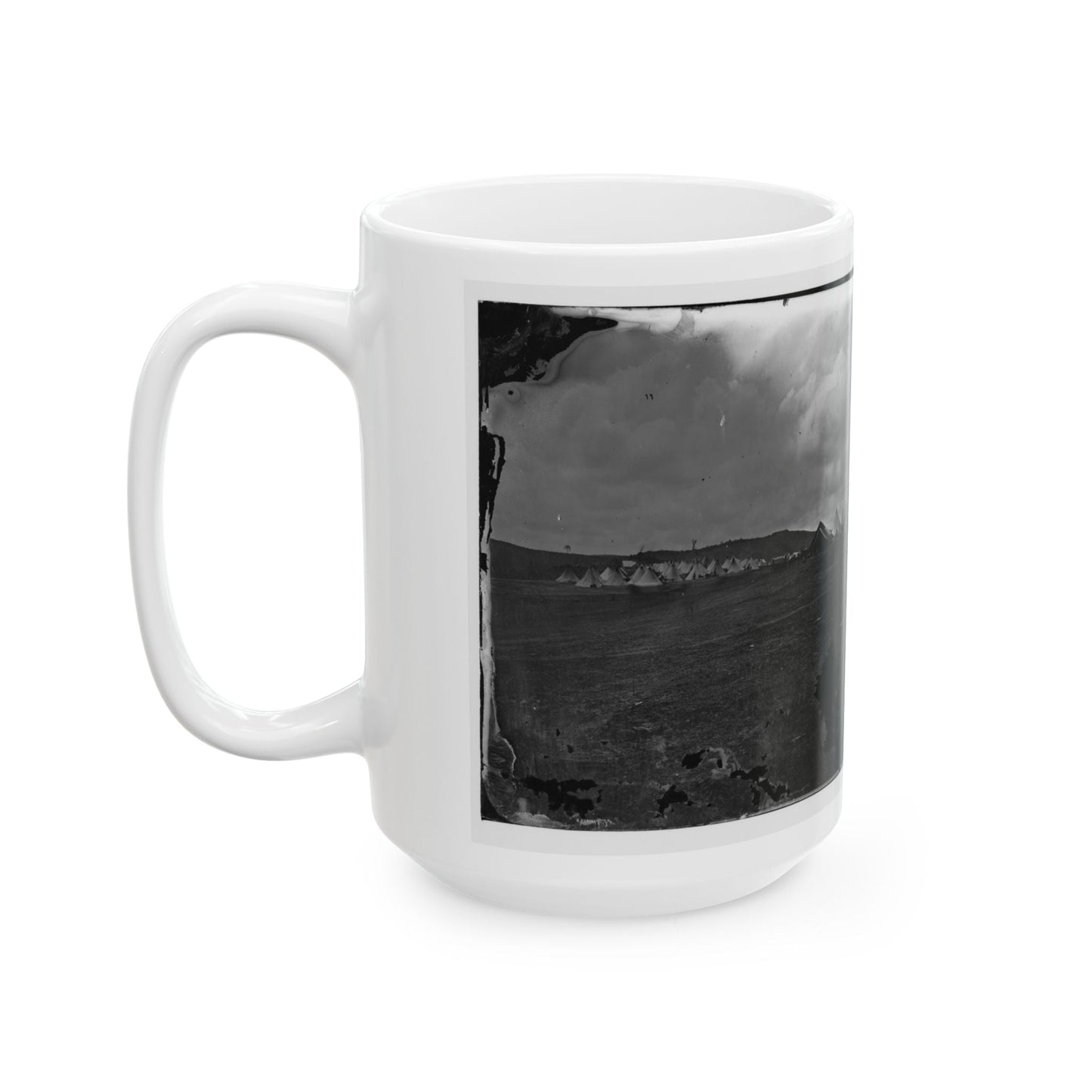 Belle Plain, Virginia. Camp Of Negro Laborers In Quartermaster Department (U.S. Civil War) White Coffee Mug