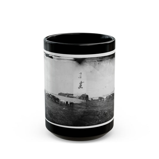 Belle Plain, Virginia. Encampment Of 2nd N.Y. And 1st Mass. Heavy Artillery (U.S. Civil War) Black Coffee Mug