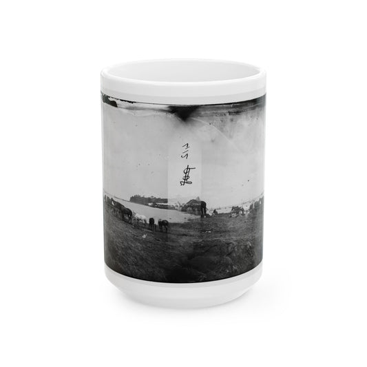 Belle Plain, Virginia. Encampment Of 2nd N.Y. And 1st Mass. Heavy Artillery (U.S. Civil War) White Coffee Mug