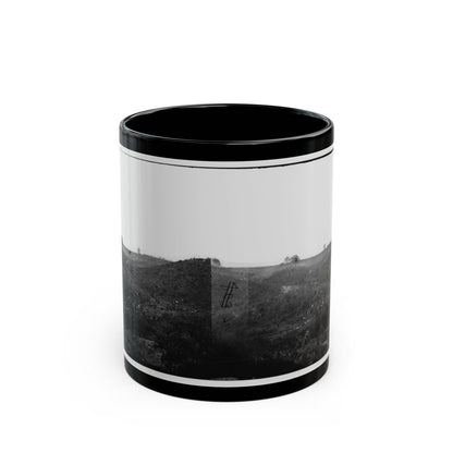 Belle Plain, Virginia. Encampment Of 7,000 Confederates In The  Punch Bowl (2) (U.S. Civil War) Black Coffee Mug