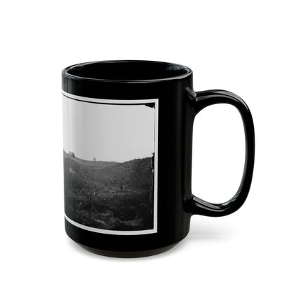 Belle Plain, Virginia. Encampment Of 7,000 Confederates In The  Punch Bowl (2) (U.S. Civil War) Black Coffee Mug