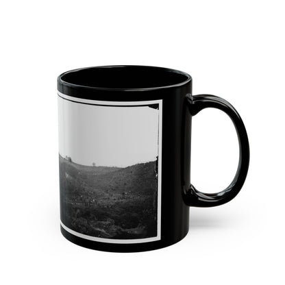 Belle Plain, Virginia. Encampment Of 7,000 Confederates In The  Punch Bowl (2) (U.S. Civil War) Black Coffee Mug