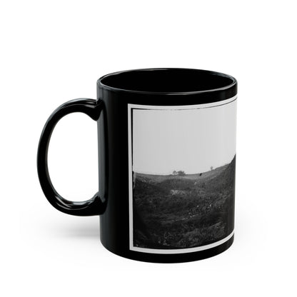 Belle Plain, Virginia. Encampment Of 7,000 Confederates In The  Punch Bowl (2) (U.S. Civil War) Black Coffee Mug