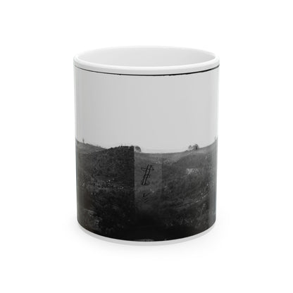 Belle Plain, Virginia. Encampment Of 7,000 Confederates In The  Punch Bowl (2) (U.S. Civil War) White Coffee Mug