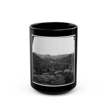 Belle Plain, Virginia. Encampment Of 7,000 Confederates In The  Punch Bowl (U.S. Civil War) Black Coffee Mug