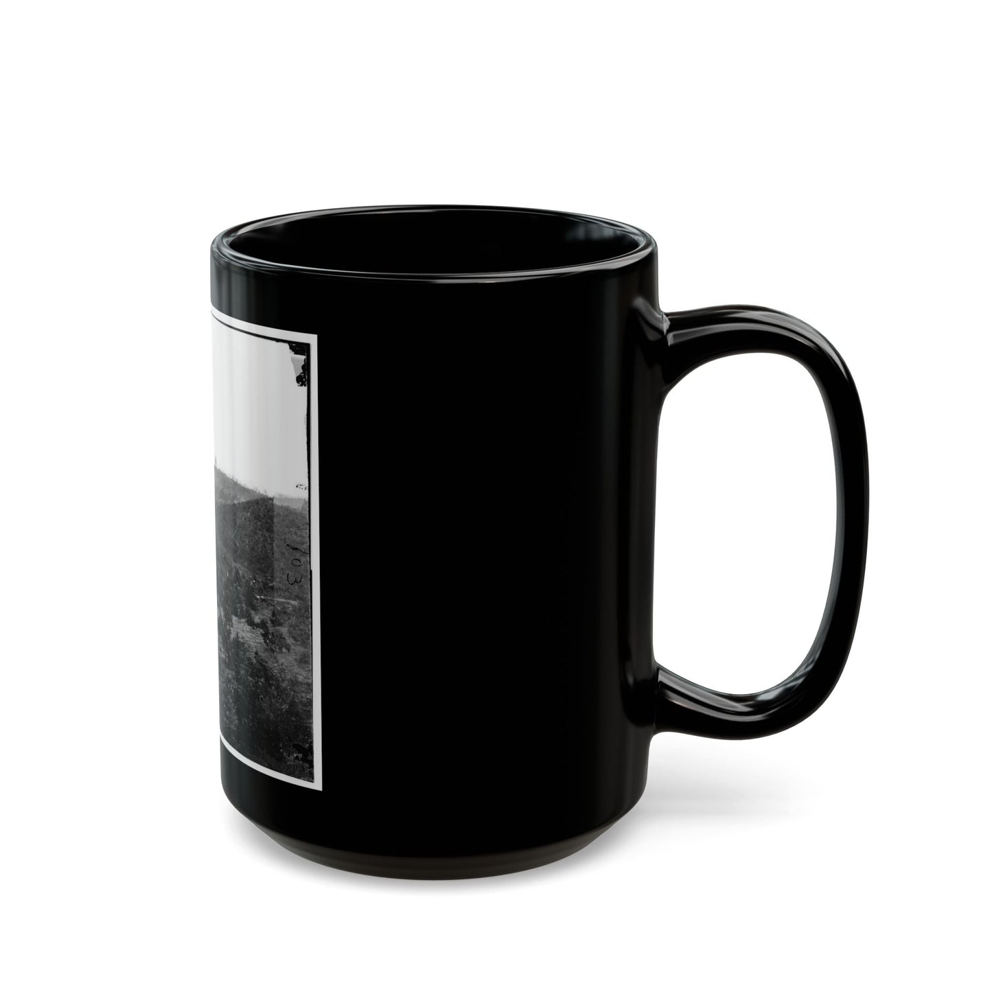 Belle Plain, Virginia. Encampment Of 7,000 Confederates In The  Punch Bowl (U.S. Civil War) Black Coffee Mug