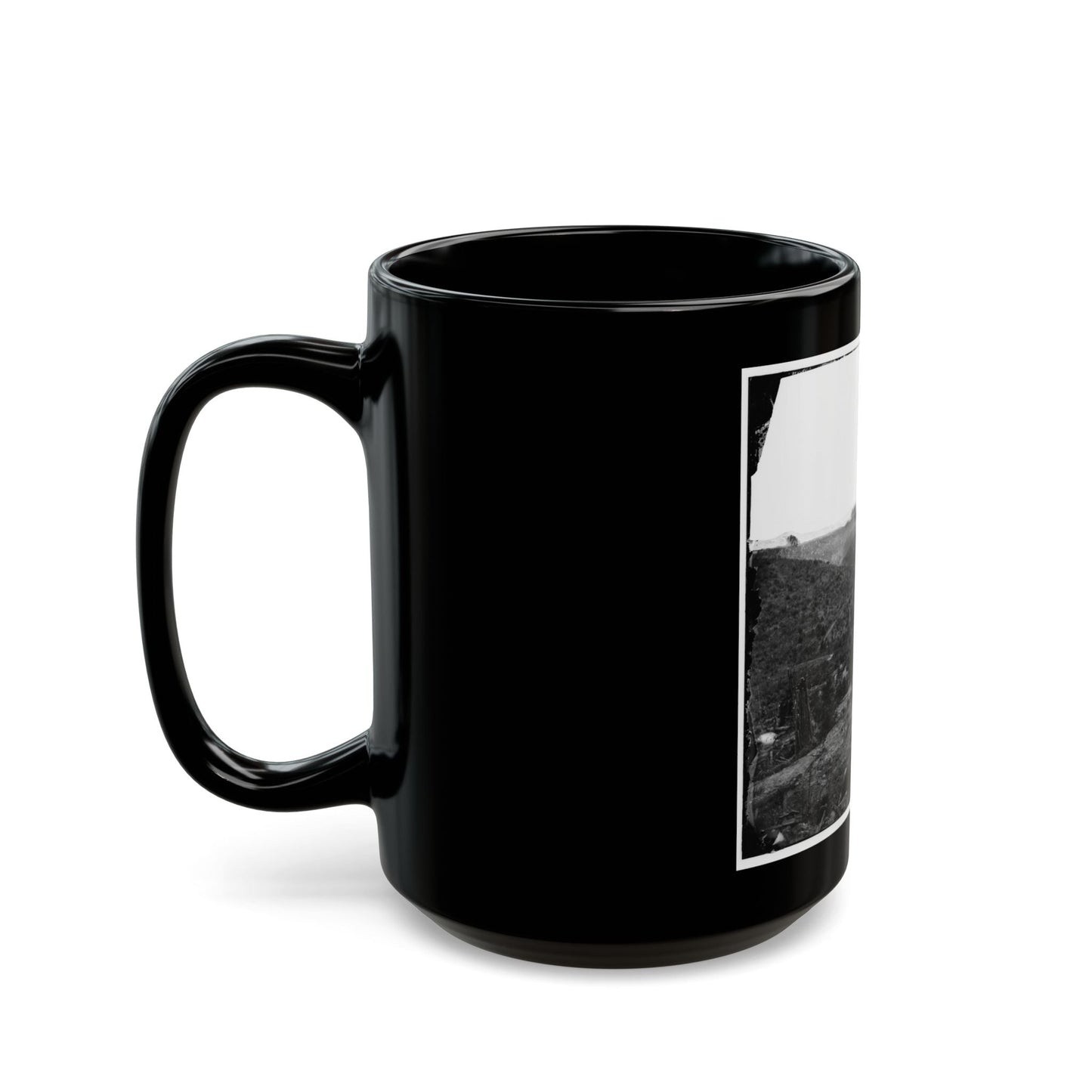 Belle Plain, Virginia. Encampment Of 7,000 Confederates In The  Punch Bowl (U.S. Civil War) Black Coffee Mug