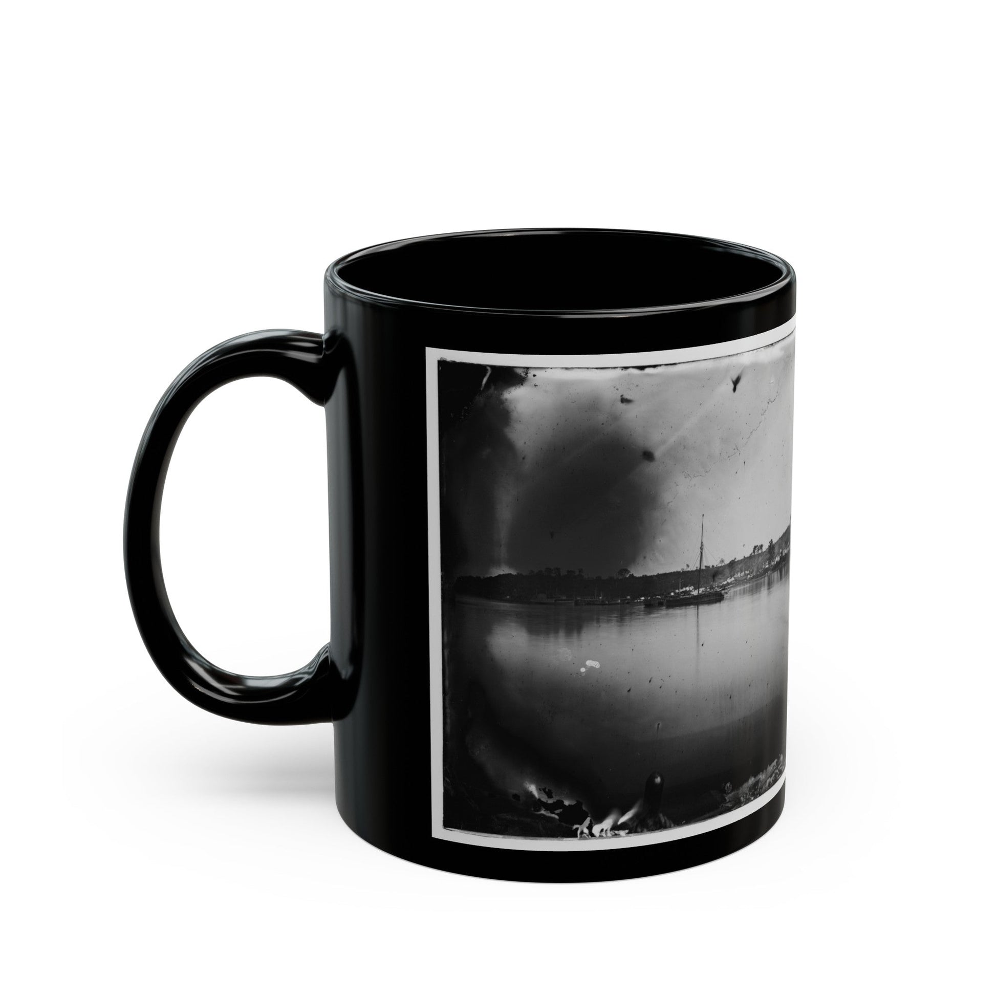 Belle Plain, Virginia. General View (U.S. Civil War) Black Coffee Mug-The Sticker Space