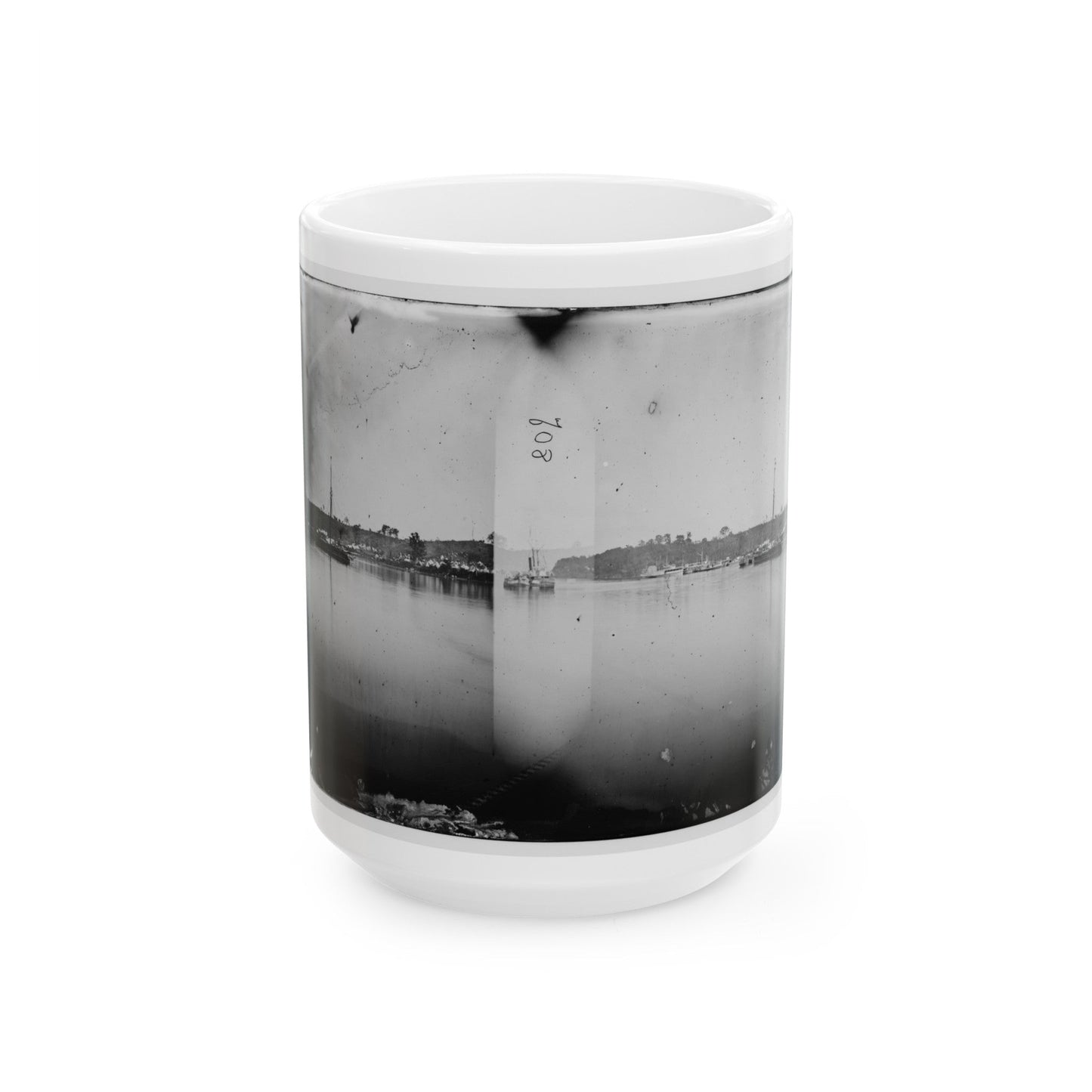 Belle Plain, Virginia. General View (U.S. Civil War) White Coffee Mug-15oz-The Sticker Space