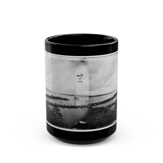 Belle Plain, Virginia. Pontoon Wharf (U.S. Civil War) Black Coffee Mug-15oz-The Sticker Space