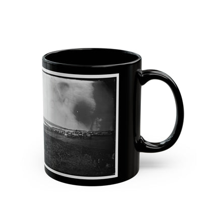 Belle Plain, Virginia. Quartermaster Department (U.S. Civil War) Black Coffee Mug-The Sticker Space