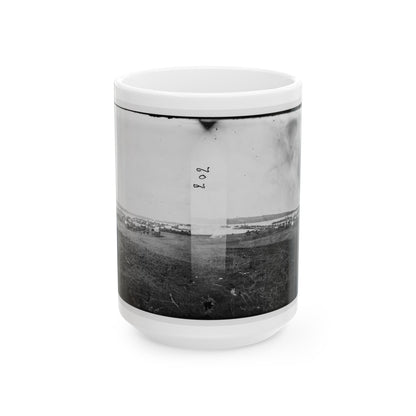 Belle Plain, Virginia. Quartermaster Department (U.S. Civil War) White Coffee Mug-15oz-The Sticker Space