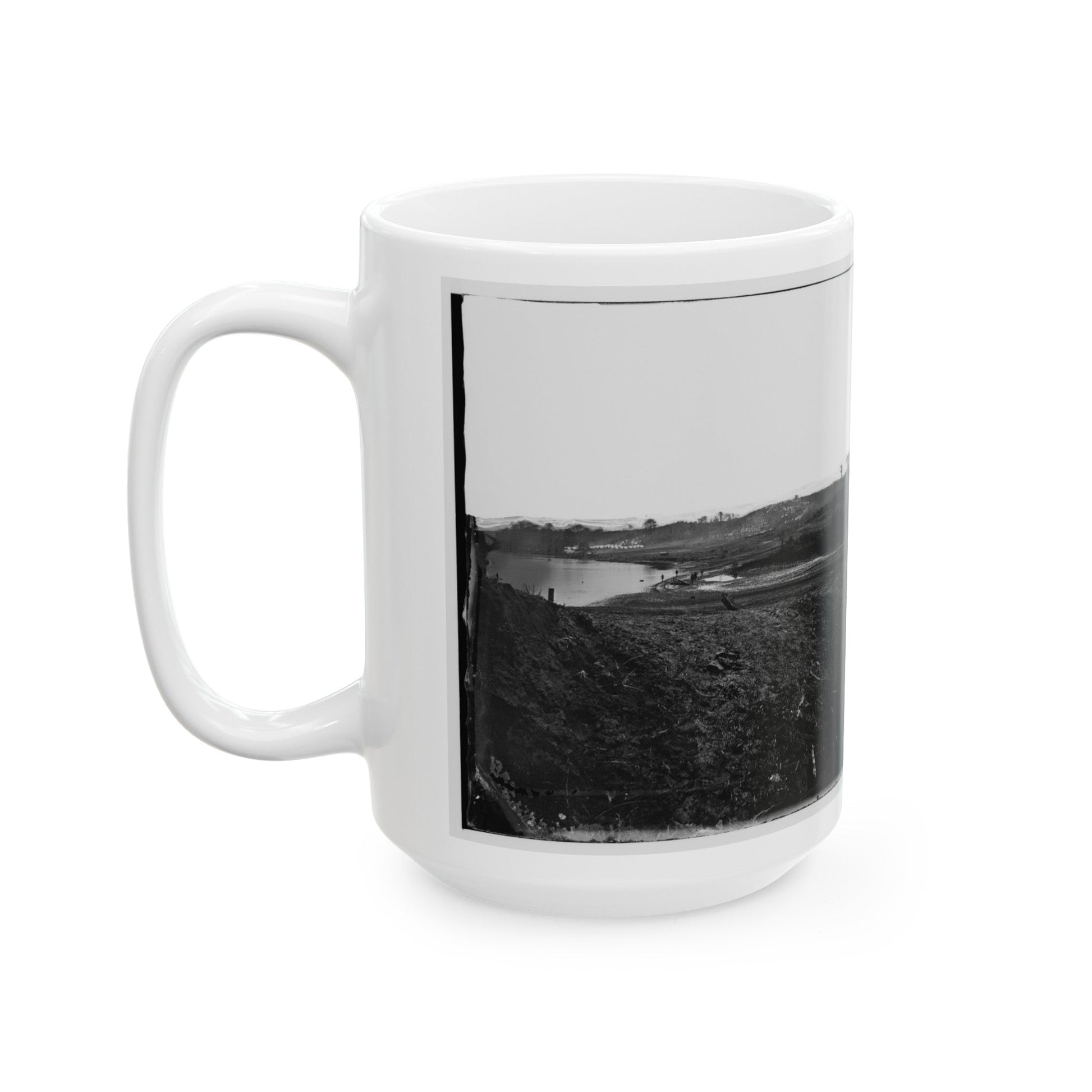 Belle Plain, Virginia. (U.S. Civil War) White Coffee Mug-The Sticker Space