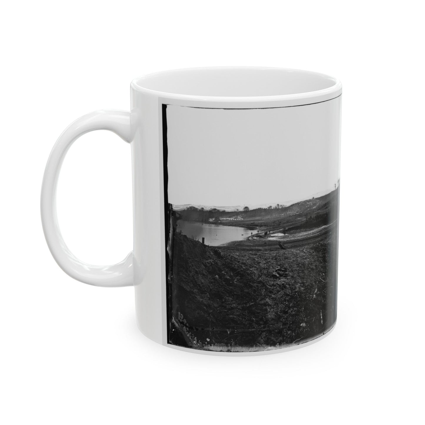 Belle Plain, Virginia. (U.S. Civil War) White Coffee Mug-The Sticker Space