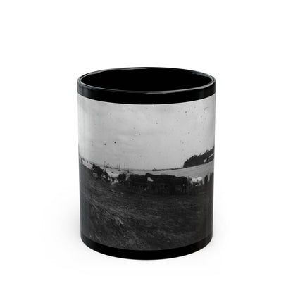 Belle Plains, Va., May 16, 1864, Encampment Of 2nd New York And 1st Massachusetts Heavy Artillery (U.S. Civil War) Black Coffee Mug