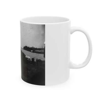 Belle Plains, Va., May 16, 1864, Encampment Of 2nd New York And 1st Massachusetts Heavy Artillery (U.S. Civil War) White Coffee Mug