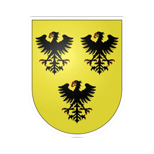 Bellevue-coat of arms (Switzerland) (Coat of Arms) STICKER Vinyl Kiss-Cut Decal 2 Inch White - The Sticker Space