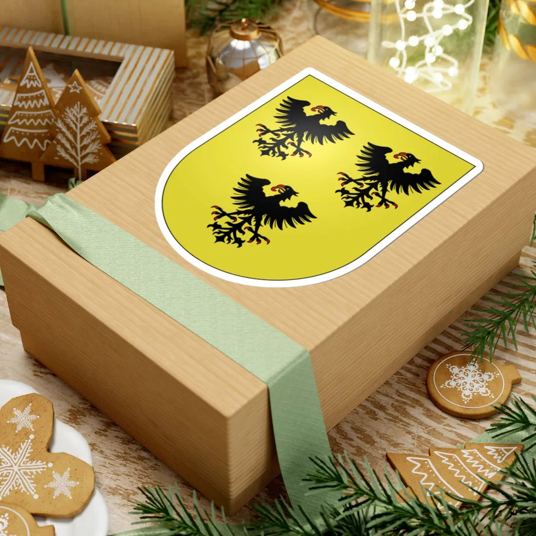 Bellevue-coat of arms (Switzerland) (Coat of Arms) STICKER Vinyl Kiss-Cut Decal - The Sticker Space