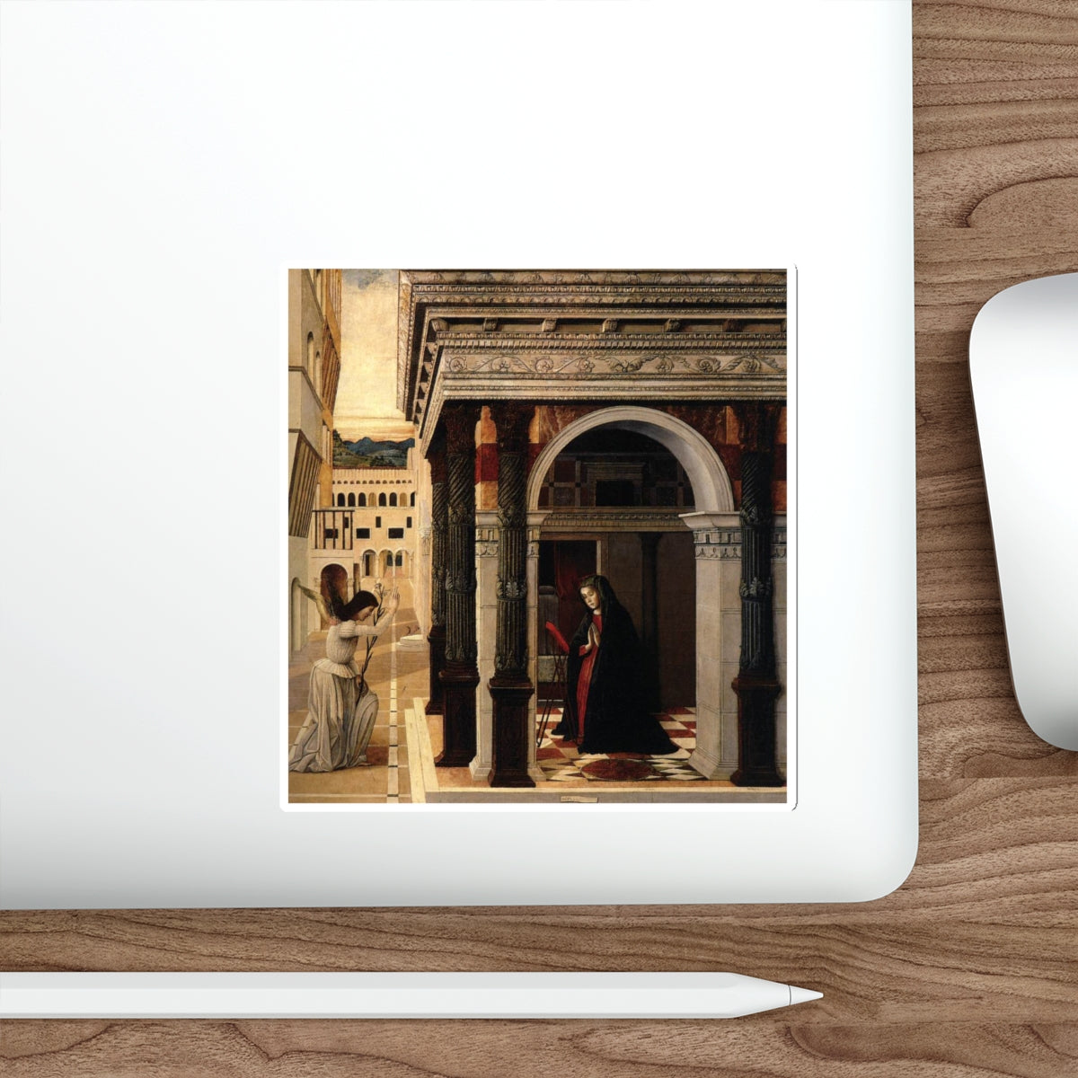 BELLINI, Gentile - Annunciation (Artwork) STICKER Vinyl Die-Cut Decal