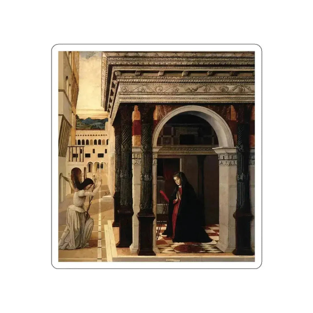 BELLINI, Gentile - Annunciation (Artwork) STICKER Vinyl Die-Cut Decal - The Sticker Space