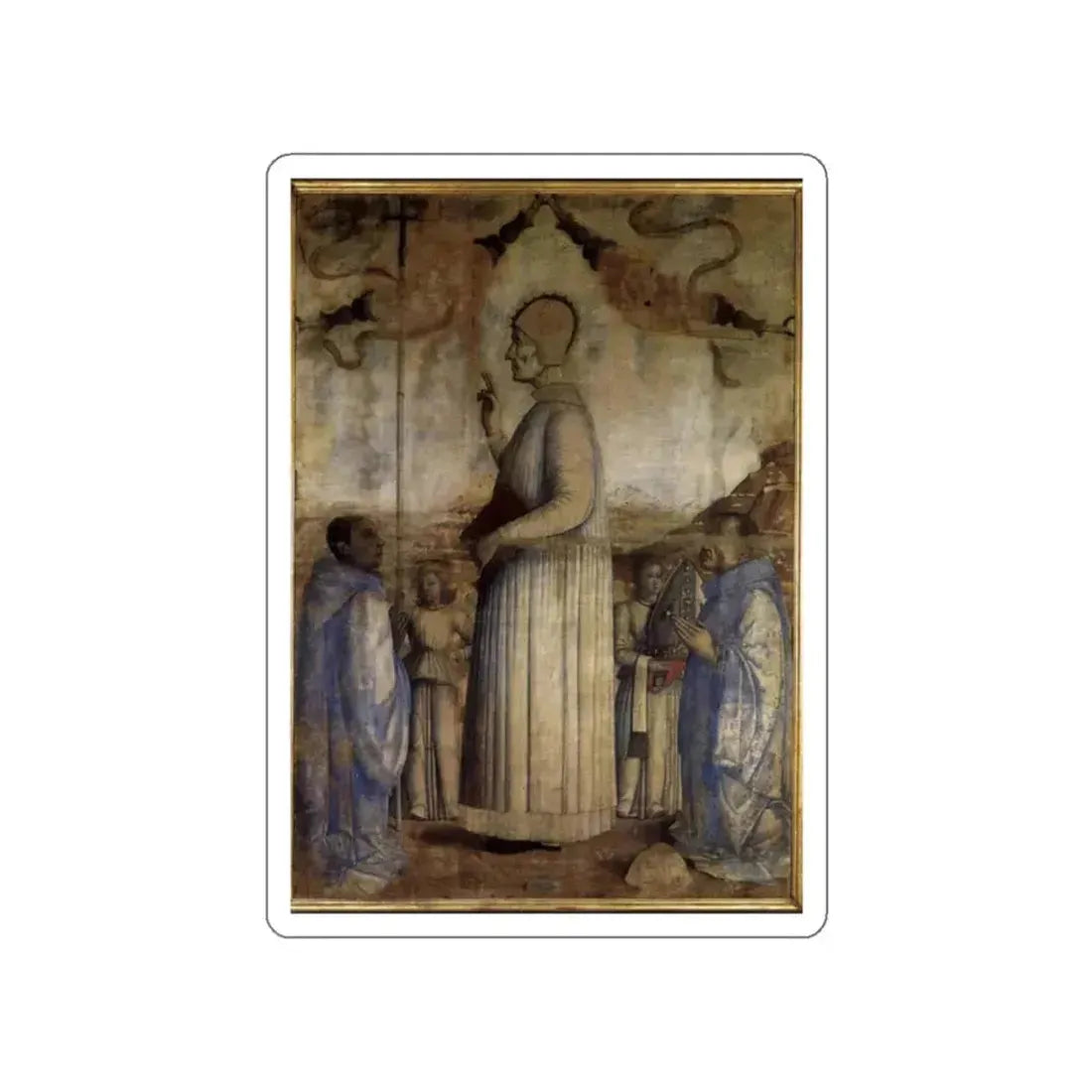 BELLINI, Gentile - The Blessed Lorenzo Giustiniani (Artwork) STICKER Vinyl Die-Cut Decal White Die-Cut 2 Inch - The Sticker Space