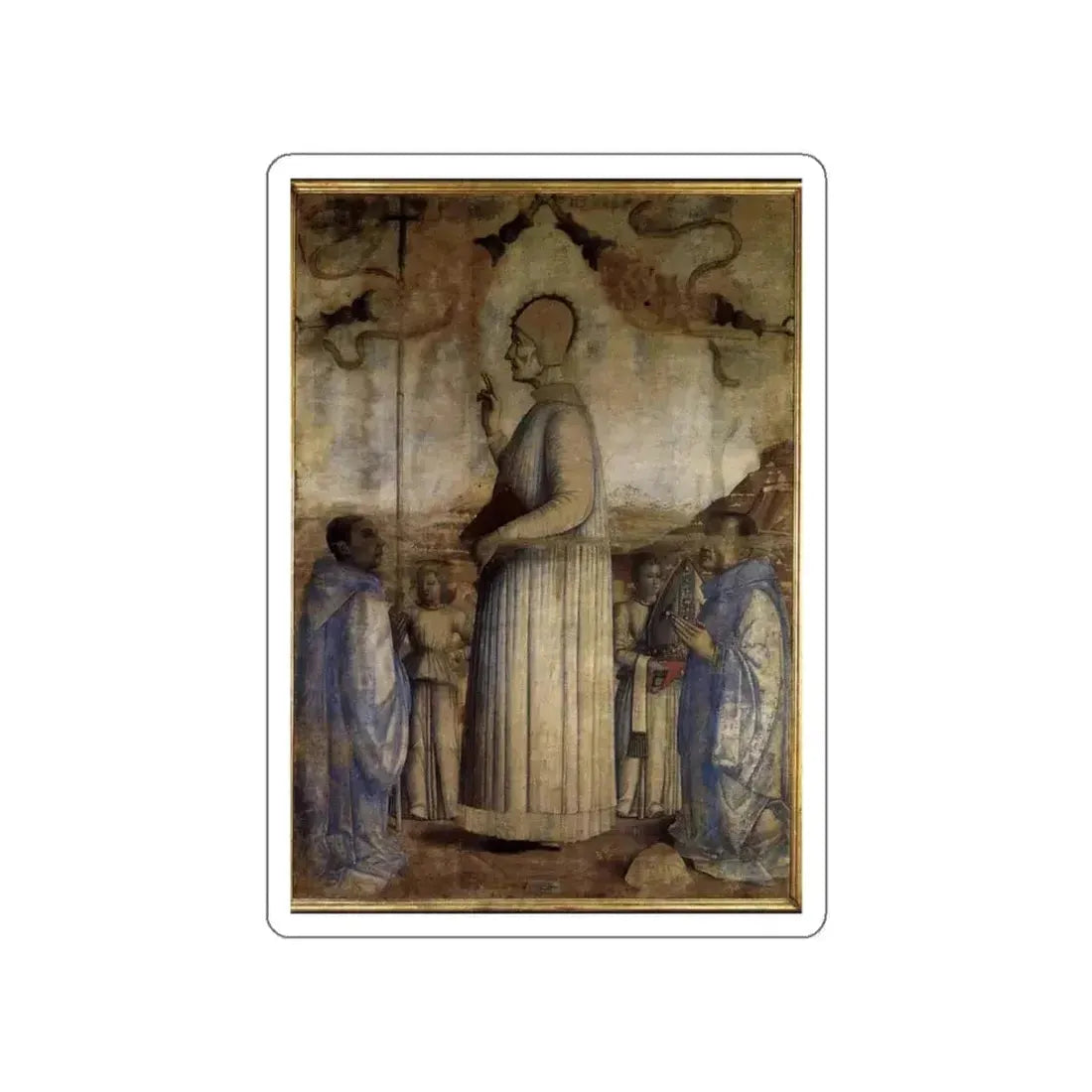 BELLINI, Gentile - The Blessed Lorenzo Giustiniani (Artwork) STICKER Vinyl Die-Cut Decal White Die-Cut 5 Inch - The Sticker Space
