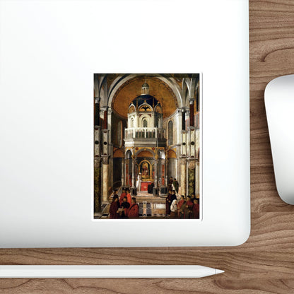 BELLINI, Gentile - The Healing of Pietro dei Ludovici (Artwork) STICKER Vinyl Die-Cut Decal-The Sticker Space