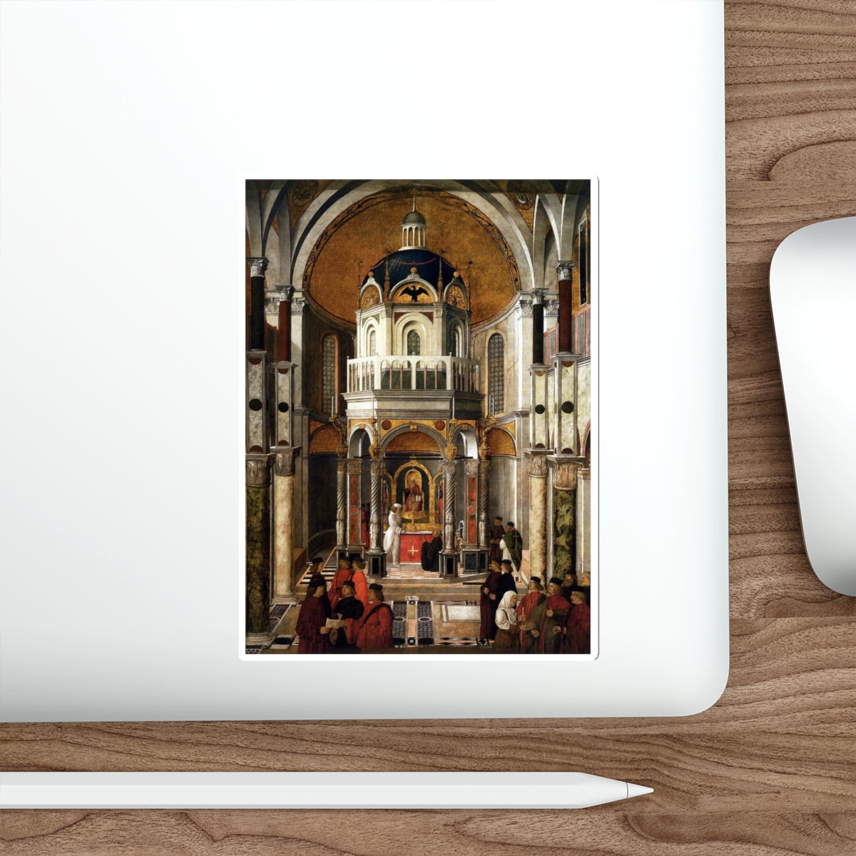 BELLINI, Gentile - The Healing of Pietro dei Ludovici (Artwork) STICKER Vinyl Die-Cut Decal-The Sticker Space