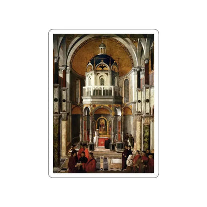 BELLINI, Gentile - The Healing of Pietro dei Ludovici (Artwork) STICKER Vinyl Die-Cut Decal White Die-Cut 3 Inch - The Sticker Space