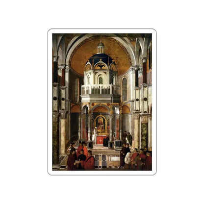 BELLINI, Gentile - The Healing of Pietro dei Ludovici (Artwork) STICKER Vinyl Die-Cut Decal White Die-Cut 5 Inch - The Sticker Space