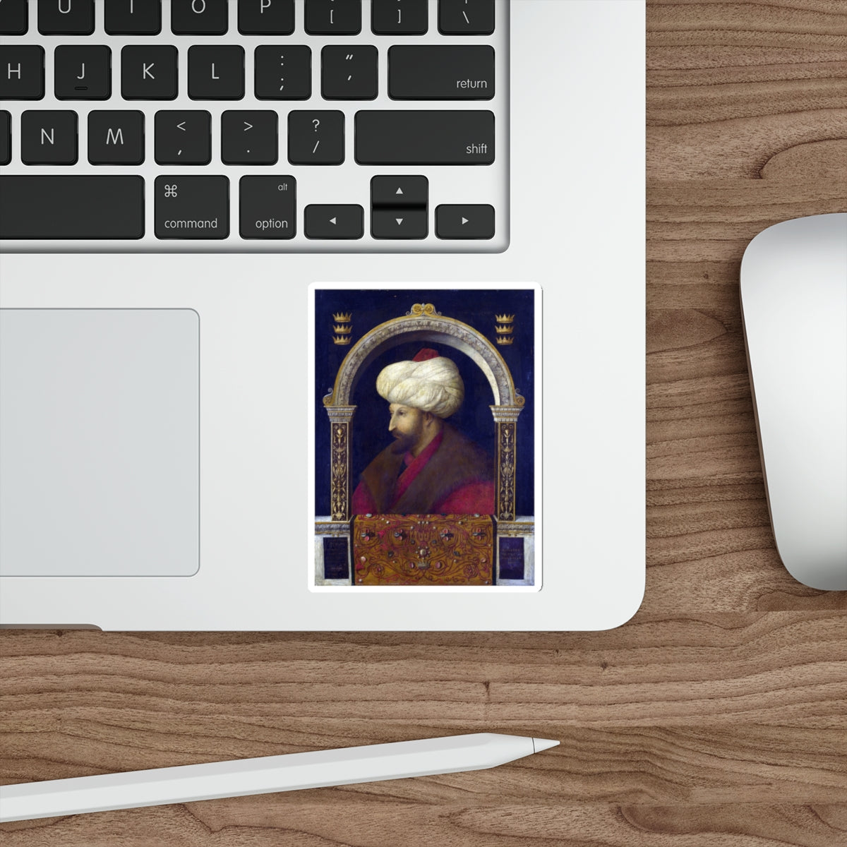 BELLINI, Gentile - The Sultan Mehmet II (Artwork) STICKER Vinyl Die-Cut Decal-The Sticker Space