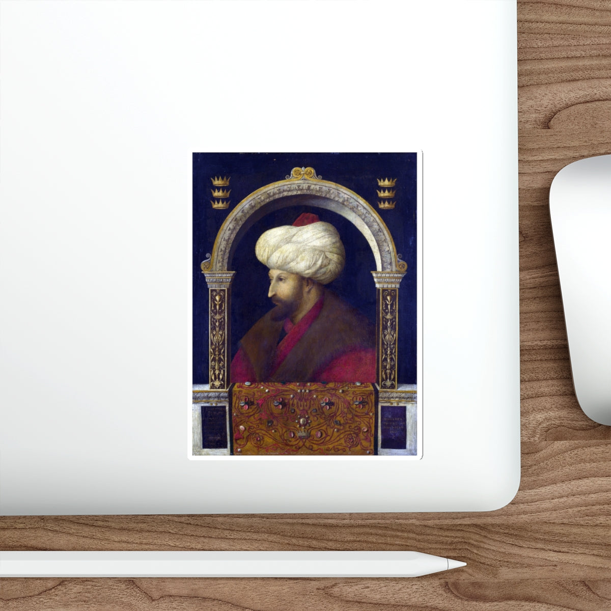 BELLINI, Gentile - The Sultan Mehmet II (Artwork) STICKER Vinyl Die-Cut Decal-The Sticker Space