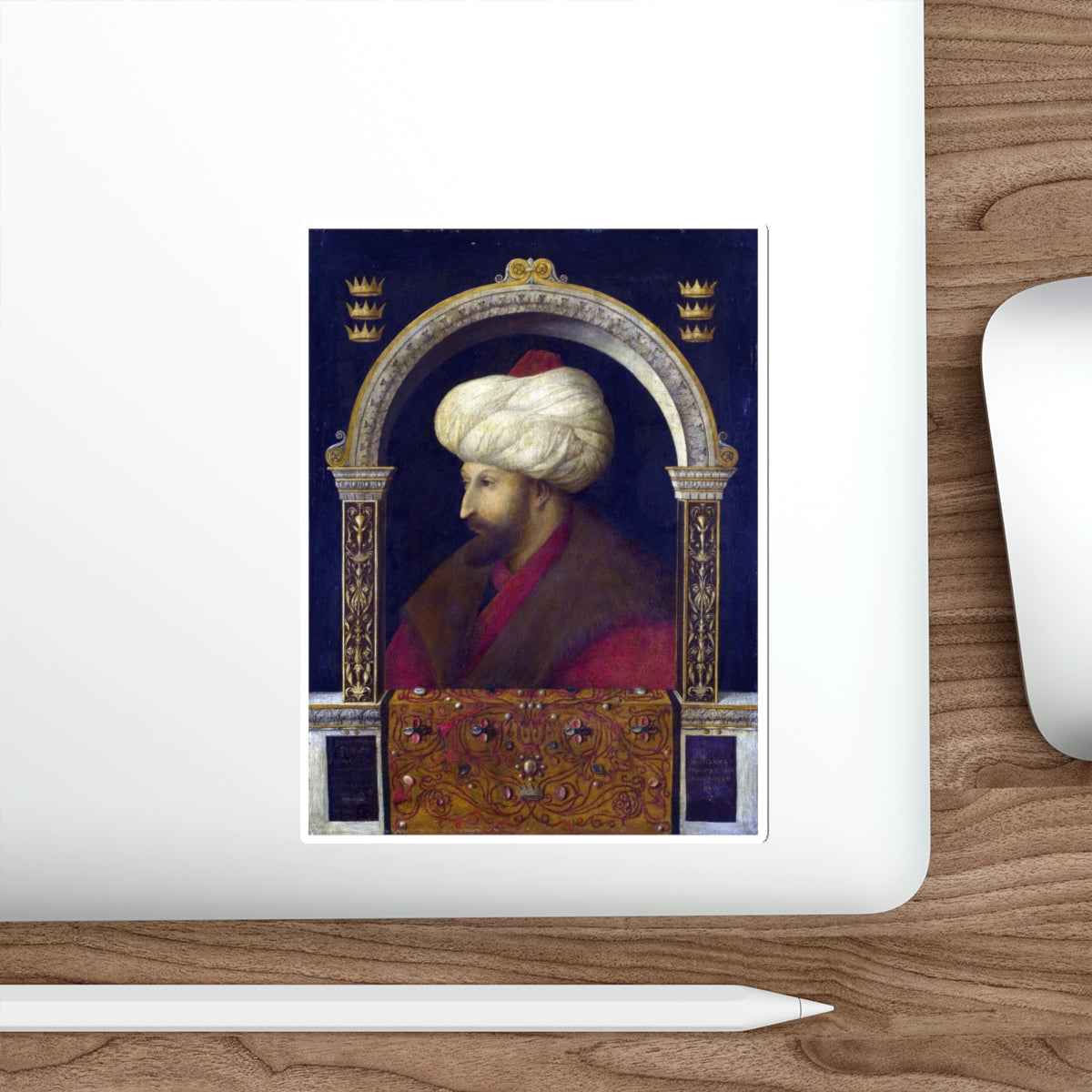 BELLINI, Gentile - The Sultan Mehmet II (Artwork) STICKER Vinyl Die-Cut Decal-The Sticker Space