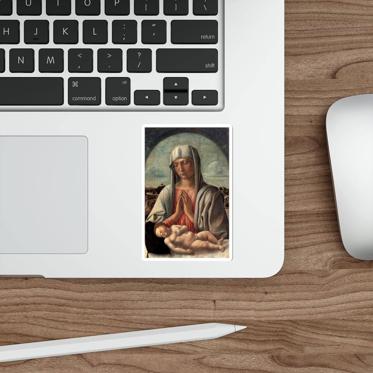 BELLINI, Giovanni - 1459 - Madonna and Child (Artwork) STICKER Vinyl Die-Cut Decal-The Sticker Space