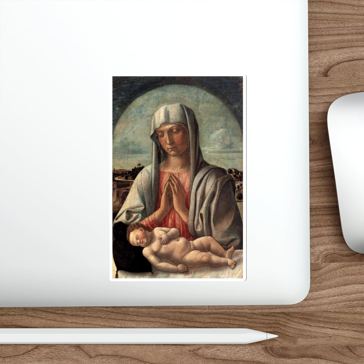 BELLINI, Giovanni - 1459 - Madonna and Child (Artwork) STICKER Vinyl Die-Cut Decal-The Sticker Space