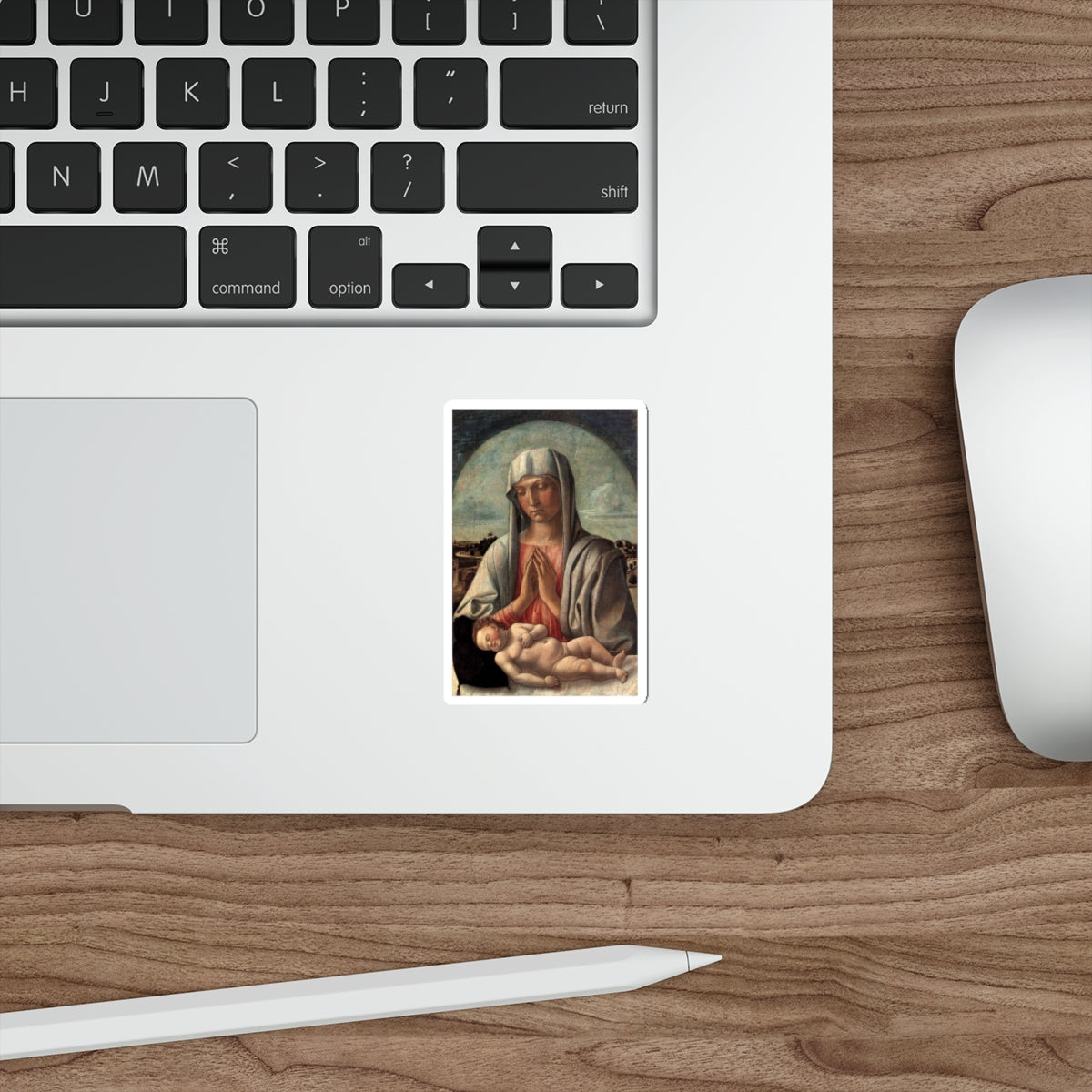 BELLINI, Giovanni - 1459 - Madonna and Child (Artwork) STICKER Vinyl Die-Cut Decal-The Sticker Space