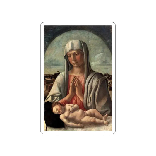 BELLINI, Giovanni - 1459 - Madonna and Child (Artwork) STICKER Vinyl Die-Cut Decal White Die-Cut 2 Inch - The Sticker Space
