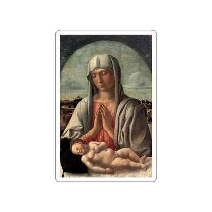BELLINI, Giovanni - 1459 - Madonna and Child (Artwork) STICKER Vinyl Die-Cut Decal White Die-Cut 6 Inch - The Sticker Space
