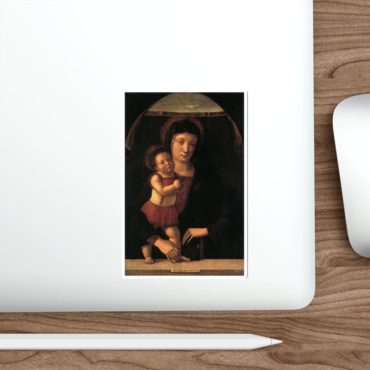 BELLINI, Giovanni - 1459 - Madonna with Child (Artwork) STICKER Vinyl Die-Cut Decal-The Sticker Space