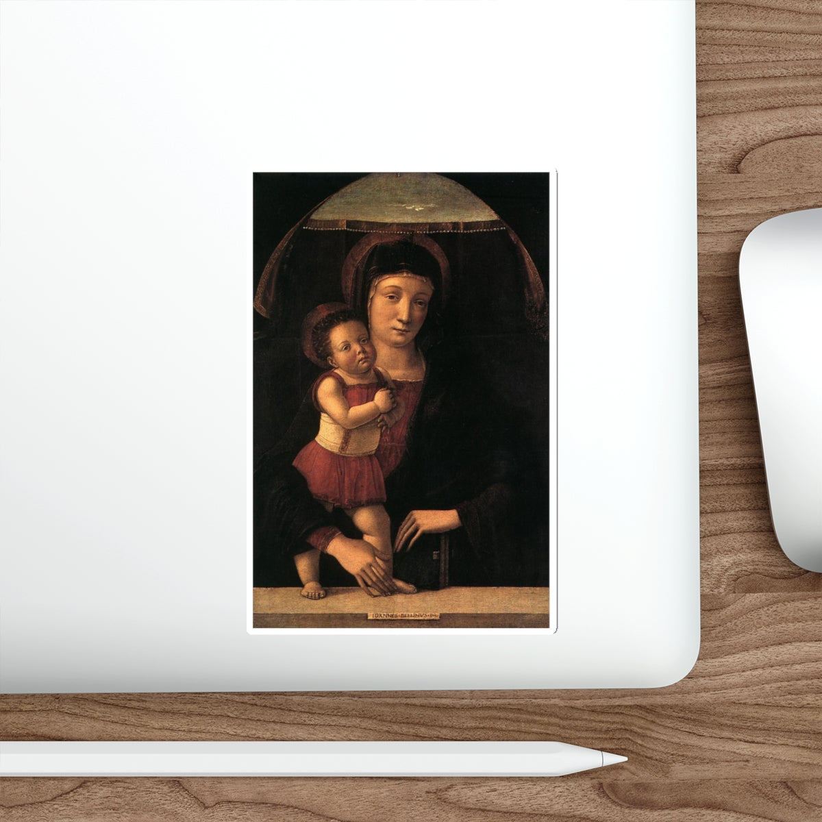 BELLINI, Giovanni - 1459 - Madonna with Child (Artwork) STICKER Vinyl Die-Cut Decal-The Sticker Space