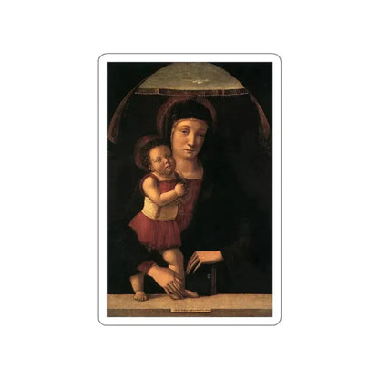 BELLINI, Giovanni - 1459 - Madonna with Child (Artwork) STICKER Vinyl Die-Cut Decal White Die-Cut 3 Inch - The Sticker Space