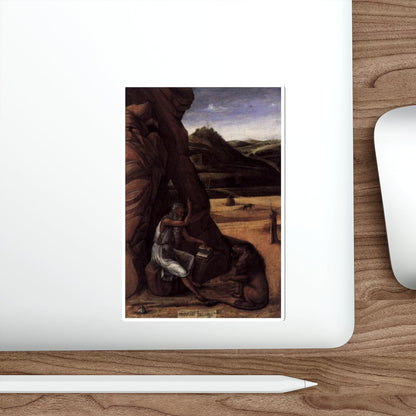 BELLINI, Giovanni - 1459 - St Jerome in the Desert (Artwork) STICKER Vinyl Die-Cut Decal-The Sticker Space