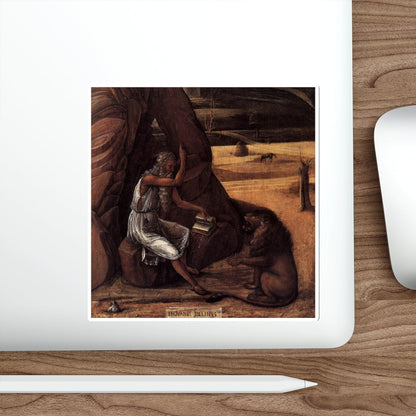 BELLINI, Giovanni - 1459 - St Jerome in the Desert (detail) (Artwork) STICKER Vinyl Die-Cut Decal-The Sticker Space