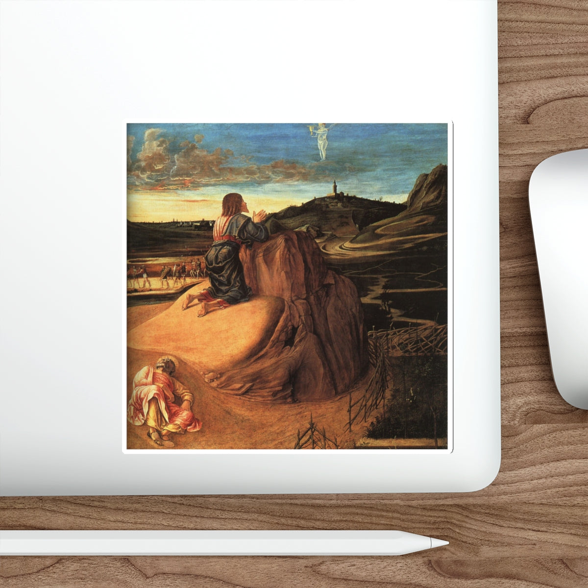 BELLINI, Giovanni - 1460-69 - Agony in the Garden (detail) (Artwork) STICKER Vinyl Die-Cut Decal-The Sticker Space