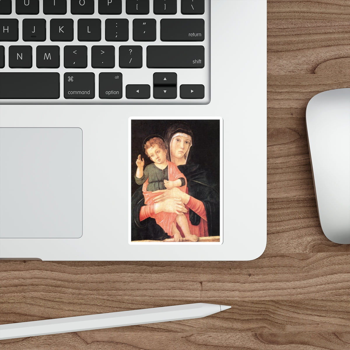 BELLINI, Giovanni - 1460-69 - Madonna with Child Blessing (Artwork) STICKER Vinyl Die-Cut Decal-The Sticker Space