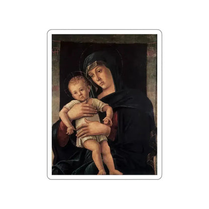 BELLINI, Giovanni - 1460-69 - Madonna with the Child (Greek Madonna) (Artwork) STICKER Vinyl Die-Cut Decal White Die-Cut 5 Inch - The Sticker Space