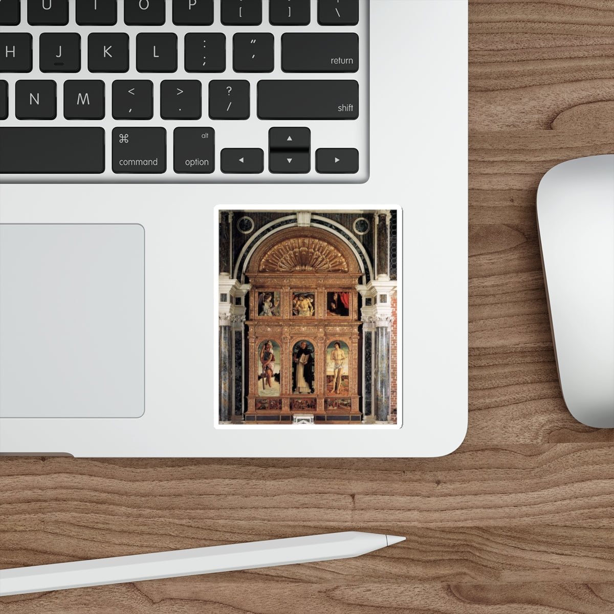 BELLINI, Giovanni - 1460-69 - Polyptych of San Vincenzo Ferreri (Artwork) STICKER Vinyl Die-Cut Decal-The Sticker Space