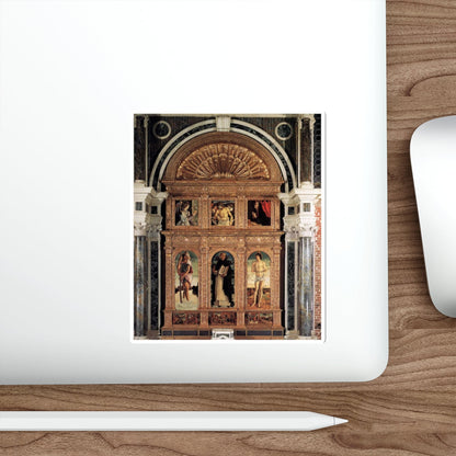 BELLINI, Giovanni - 1460-69 - Polyptych of San Vincenzo Ferreri (Artwork) STICKER Vinyl Die-Cut Decal-The Sticker Space