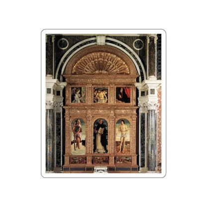 BELLINI, Giovanni - 1460-69 - Polyptych of San Vincenzo Ferreri (Artwork) STICKER Vinyl Die-Cut Decal - The Sticker Space