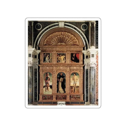 BELLINI, Giovanni - 1460-69 - Polyptych of San Vincenzo Ferreri (Artwork) STICKER Vinyl Die-Cut Decal - The Sticker Space